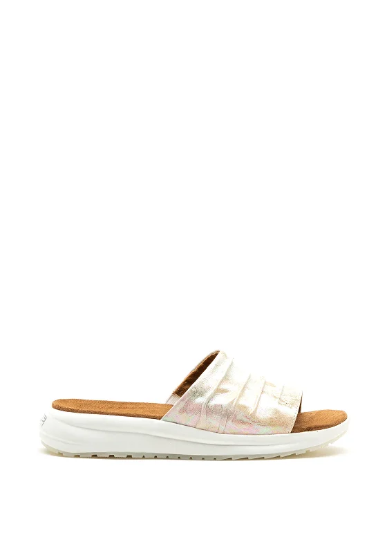 Women's Rhinestone - Embellished Open - Toe Sandals in Silver for a Glamorous Party Look Caprice Climotion Leather Slip on Sandals, Iridescent Beige Women's Rhinestone - Embellished Open - Toe Sandals in Silver for a Glamorous Party Look Caprice Climotion Leather Slip on Sandals, Iridescent Beige