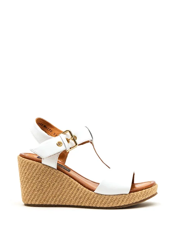 Women's Leather - Strapped Sandals with a Braided Detail in Brown for a Rustic Appeal Dubarry Womens Italia Leather Wedged Heel Sandals, White Women's Leather - Strapped Sandals with a Braided Detail in Brown for a Rustic Appeal Dubarry Womens Italia Leather Wedged Heel Sandals, White
