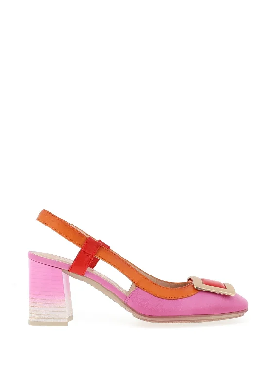 Women's shock - absorbing stiletto heel pumps for all - day wear Hispanitas Womens Colour Block Heeled Shoe, Papaya Women's shock - absorbing stiletto heel pumps for all - day wear Hispanitas Womens Colour Block Heeled Shoe, Papaya