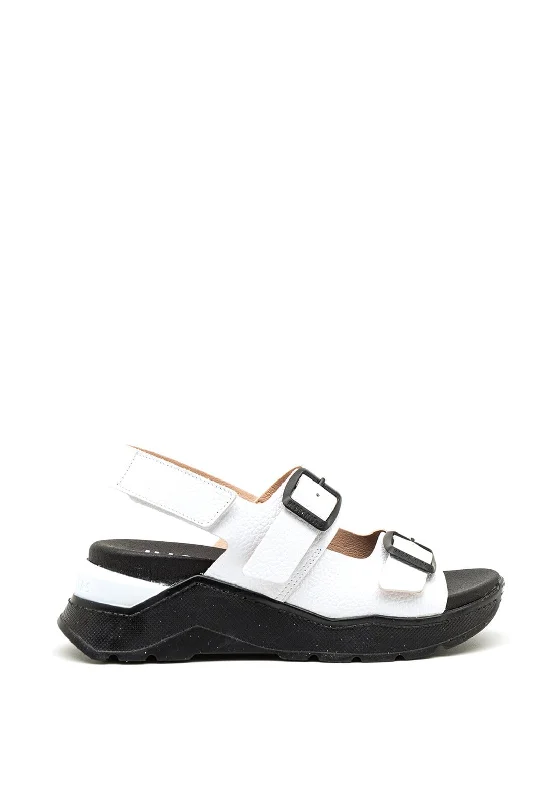 Women's Ankle - Strap Sandals with a Block Heel in Red for a Sophisticated Style Hispanitas Leather Buckle Chunky Sandals, White Women's Ankle - Strap Sandals with a Block Heel in Red for a Sophisticated Style Hispanitas Leather Buckle Chunky Sandals, White