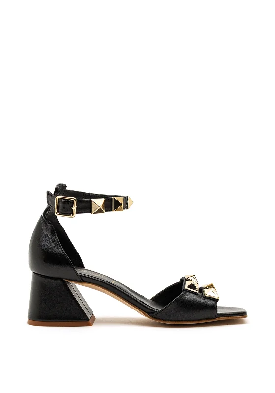 Women's Strappy Gladiator Sandals with Buckle Closures in Tan for a Boho Look Jose Saenz Leather Stud Block Heel Sandals, Black Women's Strappy Gladiator Sandals with Buckle Closures in Tan for a Boho Look Jose Saenz Leather Stud Block Heel Sandals, Black