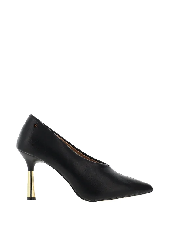 Women's charcoal gray stiletto heel pumps for a neutral yet stylish option Kate Appleby Aylsham Pointed Toe Heeled Pump, Schwarz Women's charcoal gray stiletto heel pumps for a neutral yet stylish option Kate Appleby Aylsham Pointed Toe Heeled Pump, Schwarz