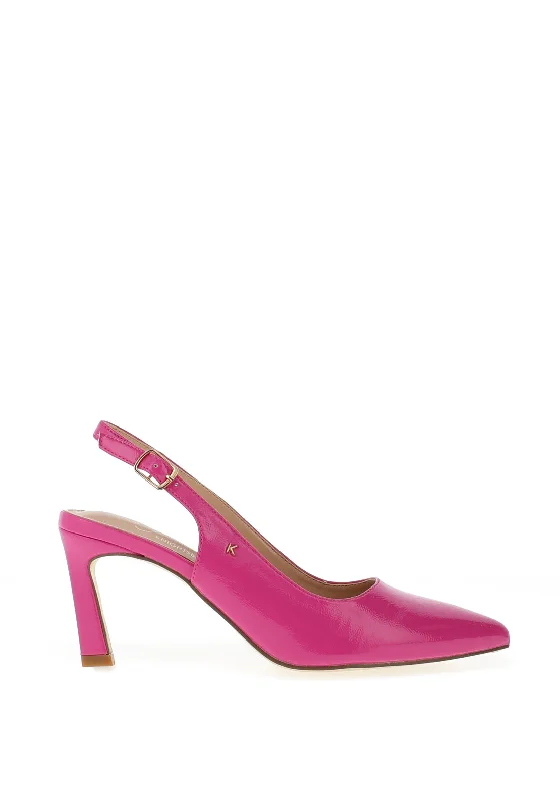 Women's patent leather stiletto heel pumps with a high - shine finish Kate Appleby Inverness Patent Sling Back Heeled Shoe, Bubble-gum Women's patent leather stiletto heel pumps with a high - shine finish Kate Appleby Inverness Patent Sling Back Heeled Shoe, Bubble-gum