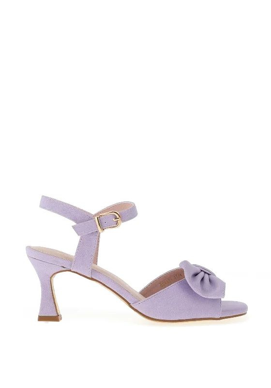 Women's shock - absorbing stiletto heel pumps for all - day wear Kate Appleby Dornie Bow Heeled Shoe, Lavender