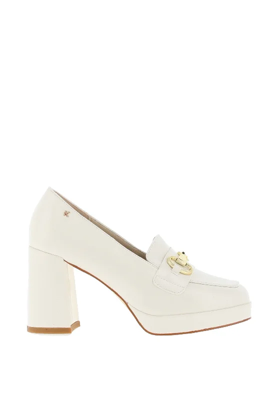 Women's strappy open - toe stiletto heel pumps with rhinestones Kate Appleby Marazion Heeled Loafter, Snow White Women's strappy open - toe stiletto heel pumps with rhinestones Kate Appleby Marazion Heeled Loafter, Snow White