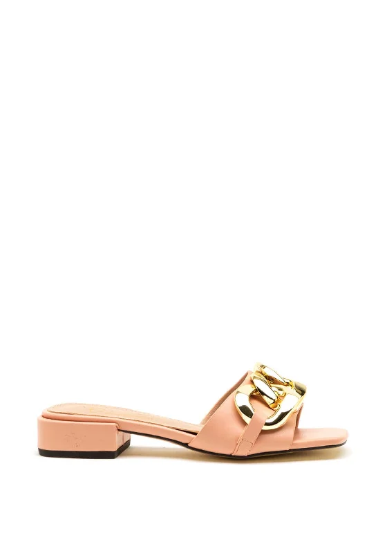 Women's Ankle - Strap Sandals with a Block Heel in Red for a Sophisticated Style Kate Appleby Mendip Chain Slip on Sandals, Blush Pink Women's Ankle - Strap Sandals with a Block Heel in Red for a Sophisticated Style Kate Appleby Mendip Chain Slip on Sandals, Blush Pink
