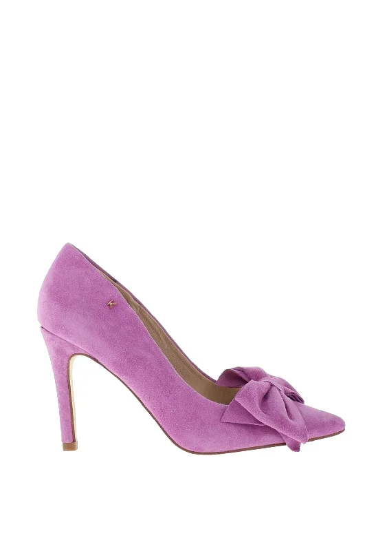 Women's evening gala stiletto heel pumps in a long - lasting color Kate Appleby Silsden Bow Pump Heeled Shoes, Lilac Women's evening gala stiletto heel pumps in a long - lasting color Kate Appleby Silsden Bow Pump Heeled Shoes, Lilac