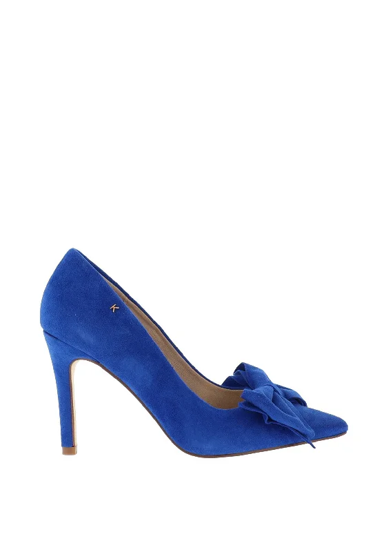 Women's wedding stiletto heel pumps with a pearl - encrusted strap Kate Appleby Silsden Bow Pump Heeled Shoes, Pacific Blues Women's wedding stiletto heel pumps with a pearl - encrusted strap Kate Appleby Silsden Bow Pump Heeled Shoes, Pacific Blues