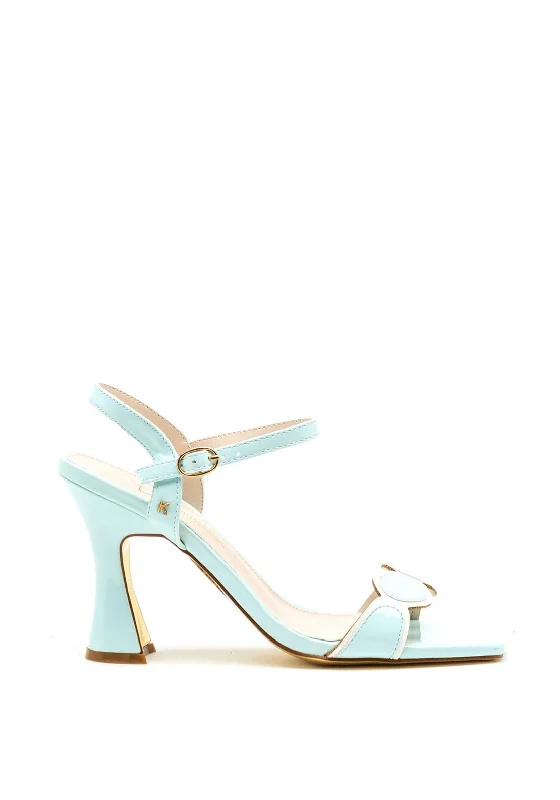 Women's Sandals with a Floral - Printed Upper in Pink for a Feminine Spring Look Kate Appleby Tredegar Block Heel Sandals, Blue