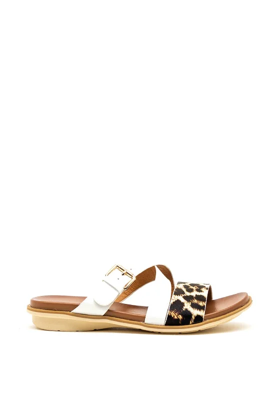 Women's Cork - Soled Espadrille Sandals with a Rope - Trimmed Upper in Navy for a Summer Vibe Lunar Josie Leopard Buckle Slip on Sandals, White Women's Cork - Soled Espadrille Sandals with a Rope - Trimmed Upper in Navy for a Summer Vibe Lunar Josie Leopard Buckle Slip on Sandals, White