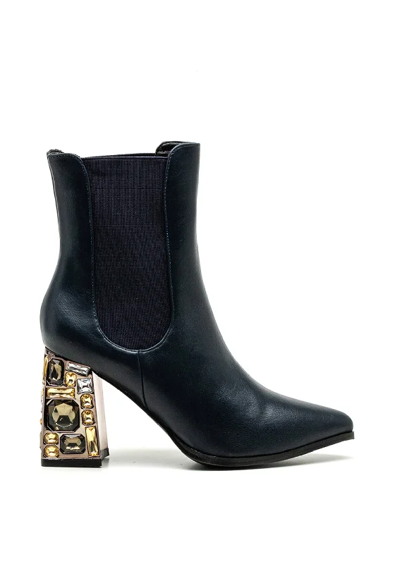 Women's Rhinestone - Embellished Open - Toe Sandals in Silver for a Glamorous Party Look Menbur Statement Crystal Heel Sock Boot, Navy Women's Rhinestone - Embellished Open - Toe Sandals in Silver for a Glamorous Party Look Menbur Statement Crystal Heel Sock Boot, Navy