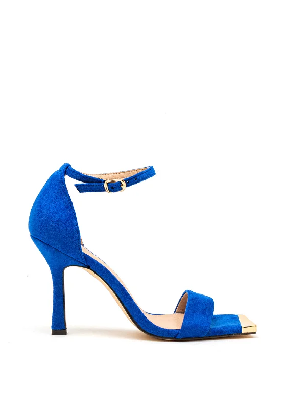 Women's Sandals with a Wedge Heel and a Tassel Detail in Orange for a Trendy Look Menbur Faux Suede Square Toe Heeled Sandals, Blue Women's Sandals with a Wedge Heel and a Tassel Detail in Orange for a Trendy Look Menbur Faux Suede Square Toe Heeled Sandals, Blue