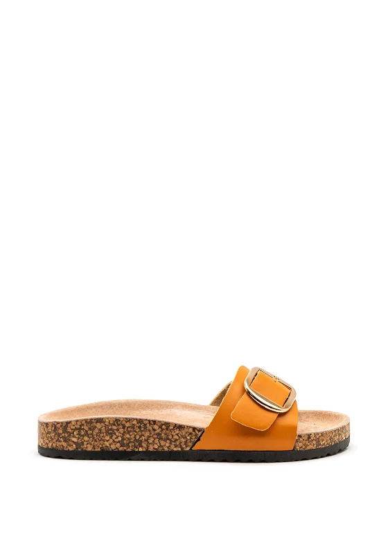Women's Sandals with a Floral - Printed Upper in Pink for a Feminine Spring Look Millie & Co. Buckle Slip on Sandals, Orange Women's Sandals with a Floral - Printed Upper in Pink for a Feminine Spring Look Millie & Co. Buckle Slip on Sandals, Orange