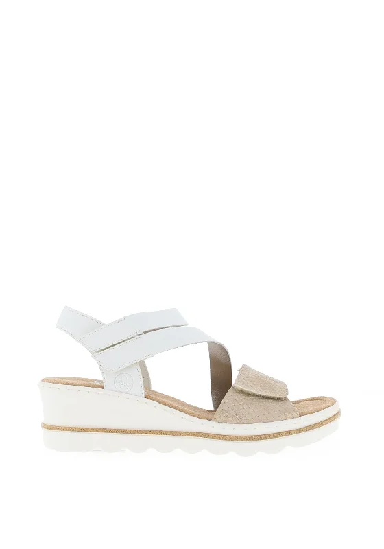 Women's Rhinestone - Embellished Open - Toe Sandals in Silver for a Glamorous Party Look Rieker Velcro Strap Wedge Sandals, White & Beige Women's Rhinestone - Embellished Open - Toe Sandals in Silver for a Glamorous Party Look Rieker Velcro Strap Wedge Sandals, White & Beige