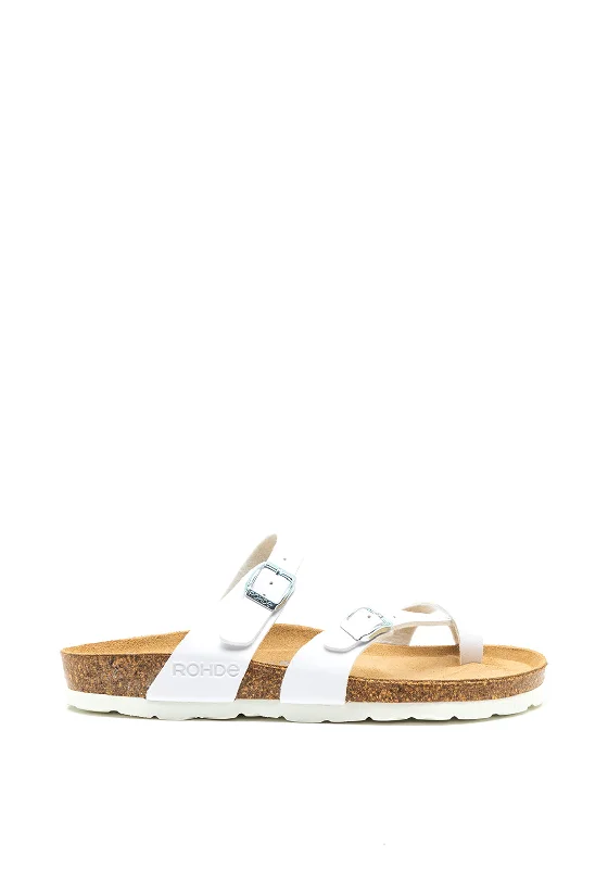Women's Sandals with a Wedge Heel and a Tassel Detail in Orange for a Trendy Look Rohde Toe Loop Buckle Strap Slip on Sandals, White Women's Sandals with a Wedge Heel and a Tassel Detail in Orange for a Trendy Look Rohde Toe Loop Buckle Strap Slip on Sandals, White