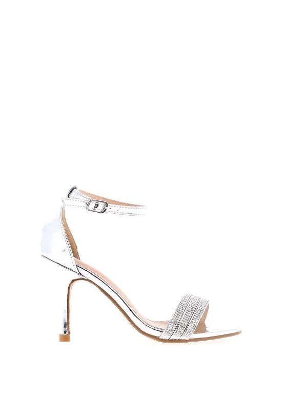 Women's Leather - Strapped Sandals with a Braided Detail in Brown for a Rustic Appeal Sorento Preston Rhinestone Strappy Heeled Sandals, Silver Women's Leather - Strapped Sandals with a Braided Detail in Brown for a Rustic Appeal Sorento Preston Rhinestone Strappy Heeled Sandals, Silver