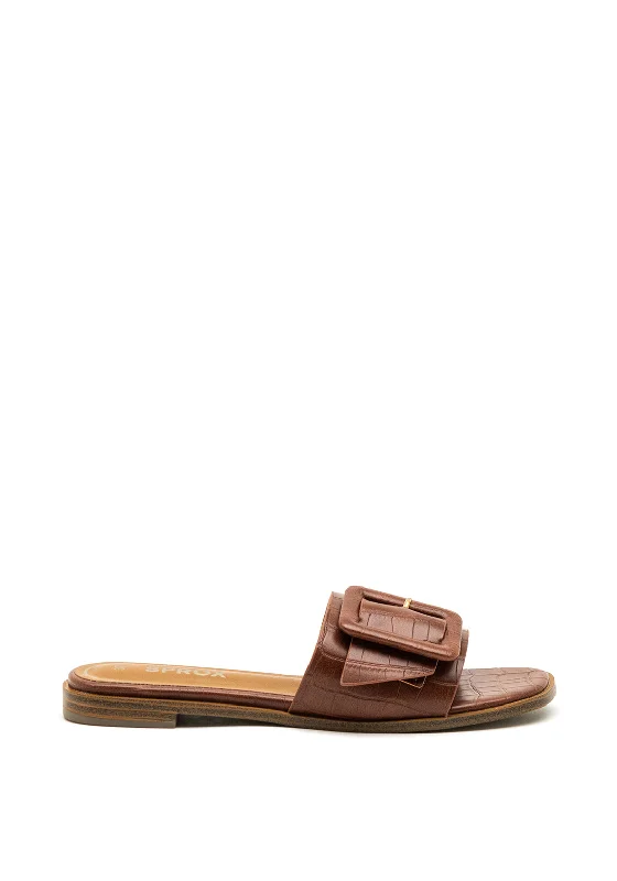Women's Rhinestone - Embellished Open - Toe Sandals in Silver for a Glamorous Party Look Sprox Croc Buckle Strap Slip on Sandals, Cognac Women's Rhinestone - Embellished Open - Toe Sandals in Silver for a Glamorous Party Look Sprox Croc Buckle Strap Slip on Sandals, Cognac