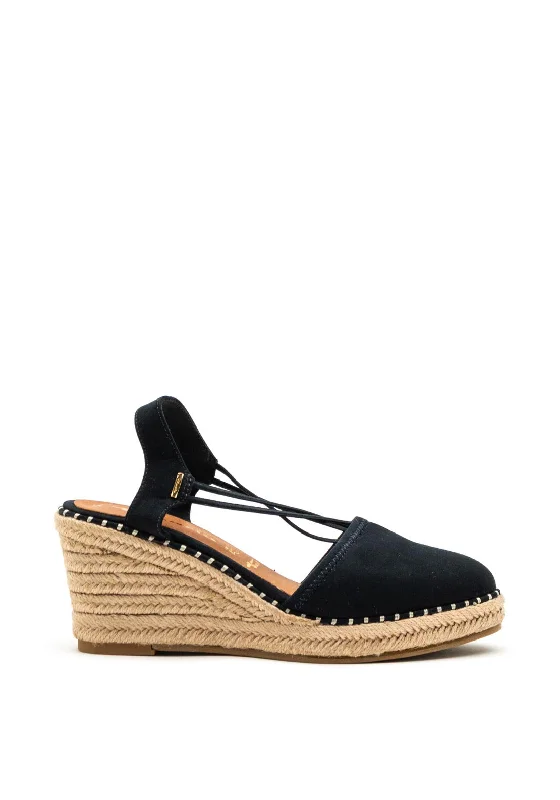 Women's Rhinestone - Embellished Open - Toe Sandals in Silver for a Glamorous Party Look Tamaris Faux Suede Elastic Strap Wedges, Dark Navy Women's Rhinestone - Embellished Open - Toe Sandals in Silver for a Glamorous Party Look Tamaris Faux Suede Elastic Strap Wedges, Dark Navy