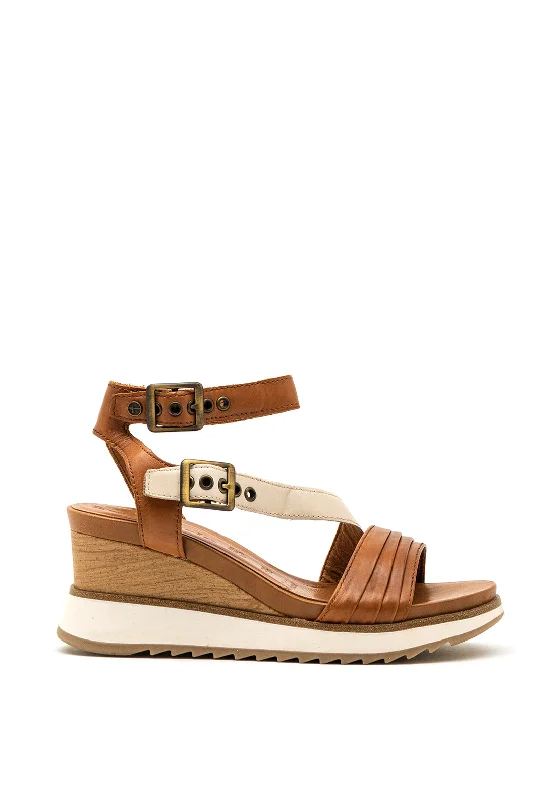 Women's Flat Slide Sandals with a Memory Foam Insole in White for All - Day Comfort Tamaris Leather Ankle Strap Wedge Sandal, Tan Women's Flat Slide Sandals with a Memory Foam Insole in White for All - Day Comfort Tamaris Leather Ankle Strap Wedge Sandal, Tan