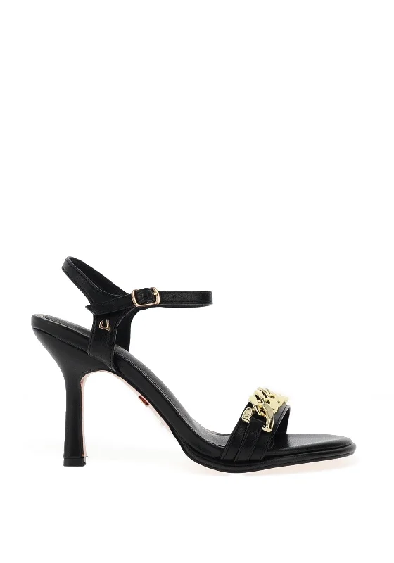 Women's water - resistant stiletto heel pumps for unexpected situations Una Healy Hold On Forever Chain Heeled Sandals, Vinyl