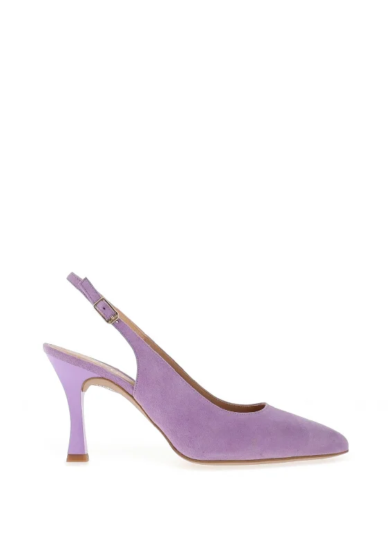 Women's teal stiletto heel pumps for a unique and modern look Unisa Teodor Suede Sling Back Court Shoes, Lilac Women's teal stiletto heel pumps for a unique and modern look Unisa Teodor Suede Sling Back Court Shoes, Lilac