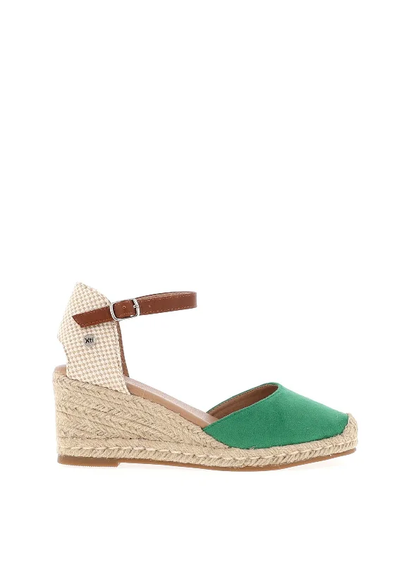 Women's Rhinestone - Embellished Open - Toe Sandals in Silver for a Glamorous Party Look Xti Buckle Strap Wedges, Green Women's Rhinestone - Embellished Open - Toe Sandals in Silver for a Glamorous Party Look Xti Buckle Strap Wedges, Green