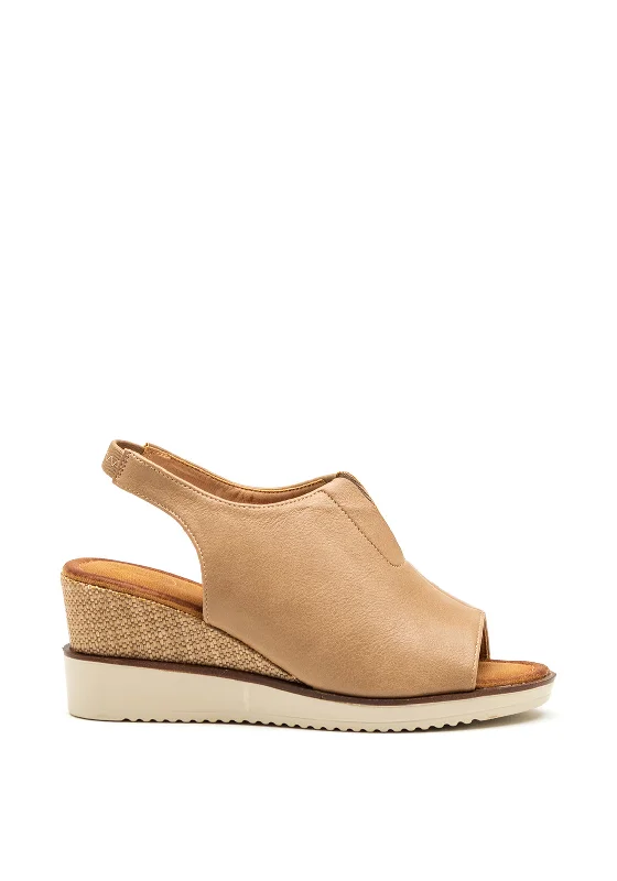 Women's Sandals with a Glitter - Coated Strap in Gold for a Sparkly Summer Outfit Zanni & Co. Mirfa Wedge Sandals, Driftwood Women's Sandals with a Glitter - Coated Strap in Gold for a Sparkly Summer Outfit Zanni & Co. Mirfa Wedge Sandals, Driftwood