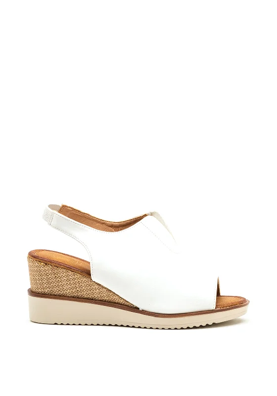 Women's Sandals with a Wedge Heel and a Tassel Detail in Orange for a Trendy Look Zanni & Co. Mirfa Wedge Sandals, Crystal White Women's Sandals with a Wedge Heel and a Tassel Detail in Orange for a Trendy Look Zanni & Co. Mirfa Wedge Sandals, Crystal White