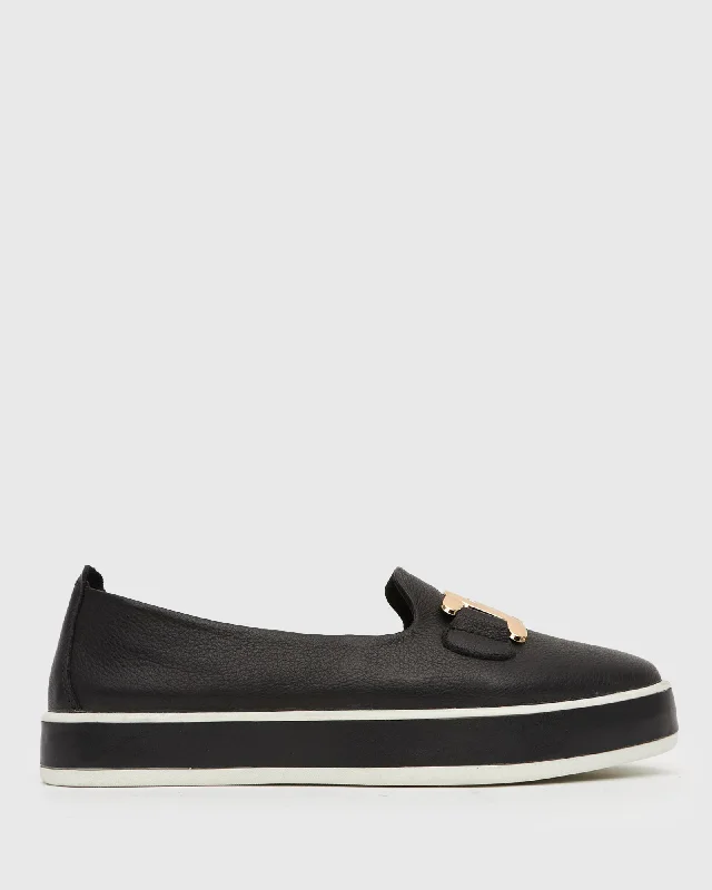 Women's Cashmere - Lined Loafers in Burgundy for Warmth in Winter NED Gold Trim Leather Loafers