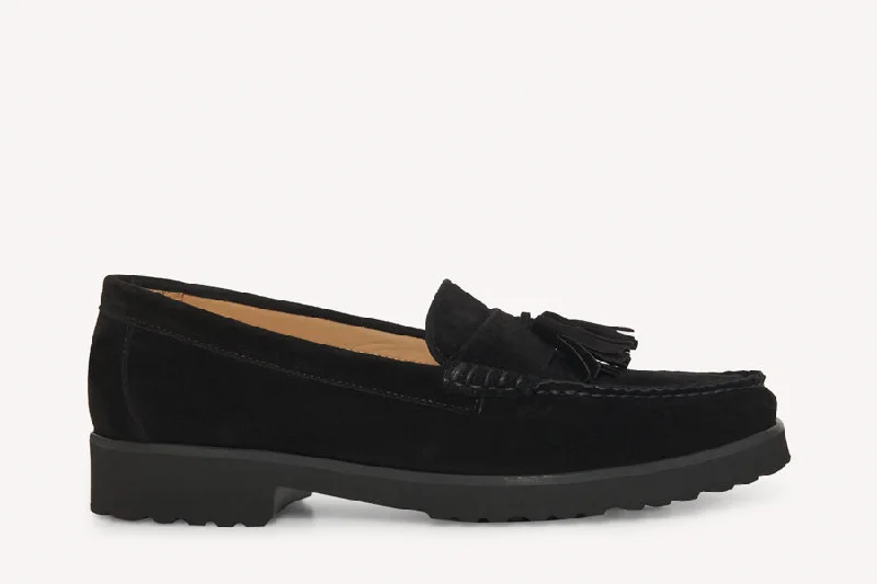 Women's Tassel - Trimmed Loafers with a Low Heel in Olive Green for a Trendy Twist ASCENT Women's Tassel - Trimmed Loafers with a Low Heel in Olive Green for a Trendy Twist ASCENT