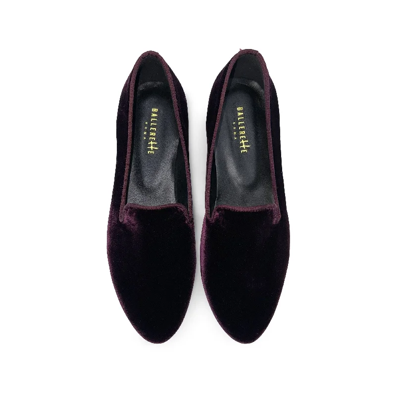 Women's Geometric - Patterned Loafers in Multicolor for a Fashion - Forward Look Burgundy velvet women loafers Women's Geometric - Patterned Loafers in Multicolor for a Fashion - Forward Look Burgundy velvet women loafers