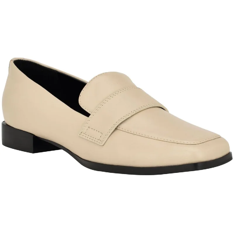 Women's Premium Full - Grain Leather Oxfords in Dark Brown for a Classic Office Look Calvin Klein Womens TADYN Leather Sqa Loafers Women's Premium Full - Grain Leather Oxfords in Dark Brown for a Classic Office Look Calvin Klein Womens TADYN Leather Sqa Loafers