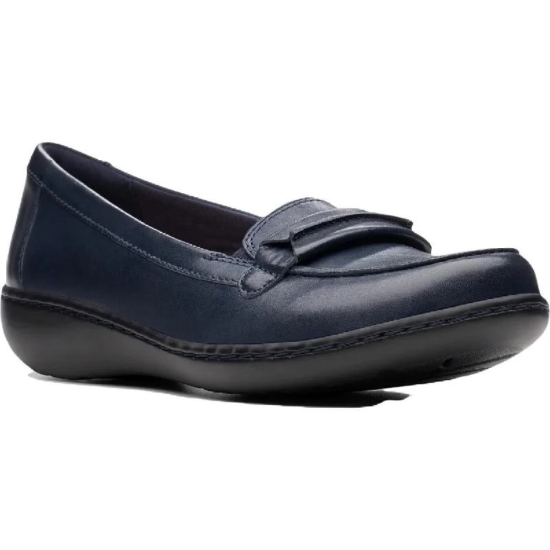 Women's Premium Full - Grain Leather Oxfords in Dark Brown for a Classic Office Look Clarks Womens Ashland Lily Leather Slip On Loafers Women's Premium Full - Grain Leather Oxfords in Dark Brown for a Classic Office Look Clarks Womens Ashland Lily Leather Slip On Loafers