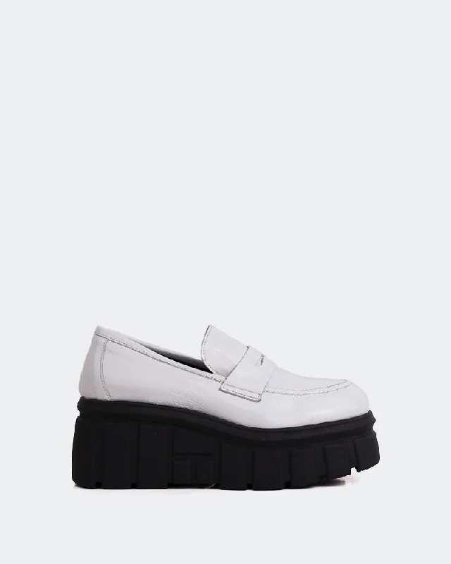 Women's Bow - Embellished Loafers in Red for a Feminine Touch Dawson White Naplack