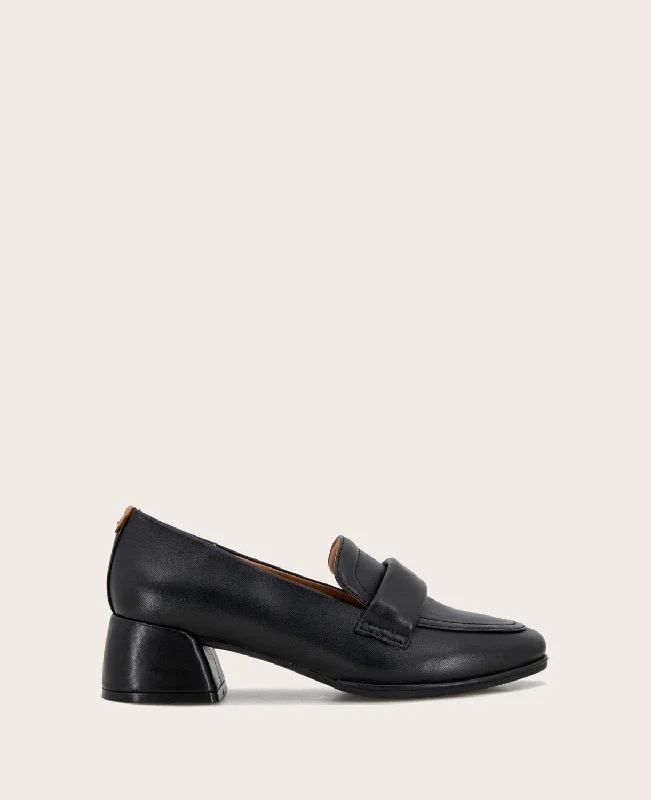 Women's Cashmere - Lined Loafers in Burgundy for Warmth in Winter GENTLE SOULS - Easton Leather Loafer