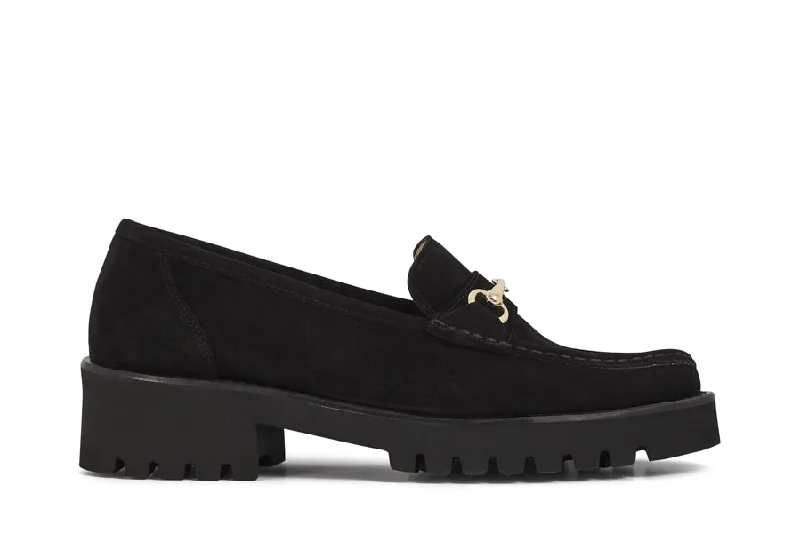 Women's Cashmere - Lined Loafers in Burgundy for Warmth in Winter Elicia
