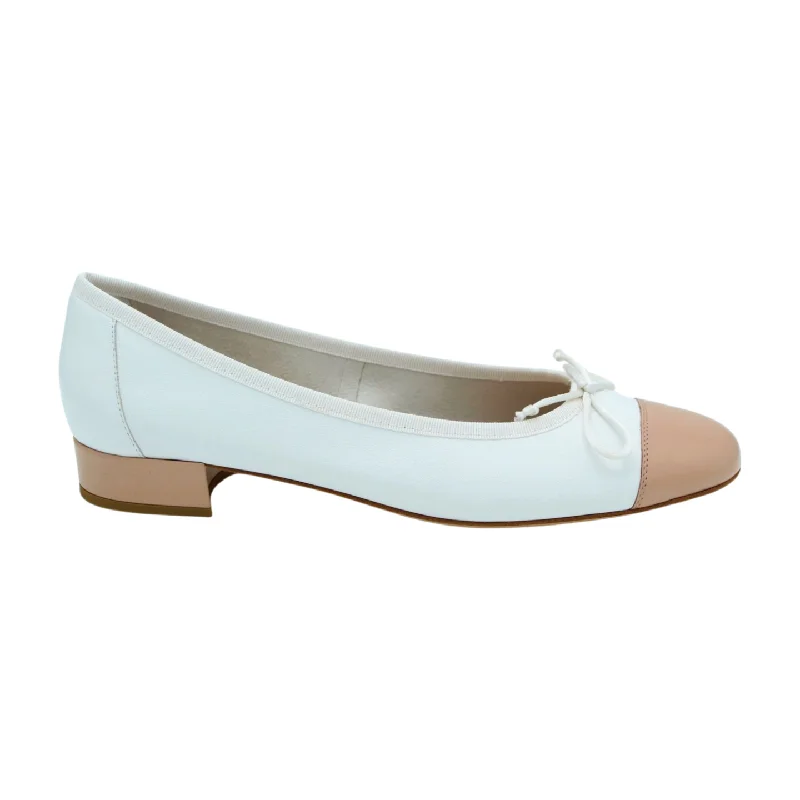 Women's Embroidered Floral Pattern Ballet Flats in White for a Spring - Inspired Outfit Women's Embroidered Floral Pattern Ballet Flats in White for a Spring - Inspired Outfit FABUCCI White & Camel leather Ballet Flat Women's Embroidered Floral Pattern Ballet Flats in White for a Spring - Inspired Outfit Women's Embroidered Floral Pattern Ballet Flats in White for a Spring - Inspired Outfit FABUCCI White & Camel leather Ballet Flat