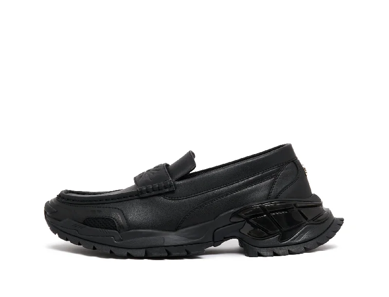 Women's Tassel - Trimmed Loafers with a Low Heel in Olive Green for a Trendy Twist HEALER LOAFER Black Women's Tassel - Trimmed Loafers with a Low Heel in Olive Green for a Trendy Twist HEALER LOAFER Black