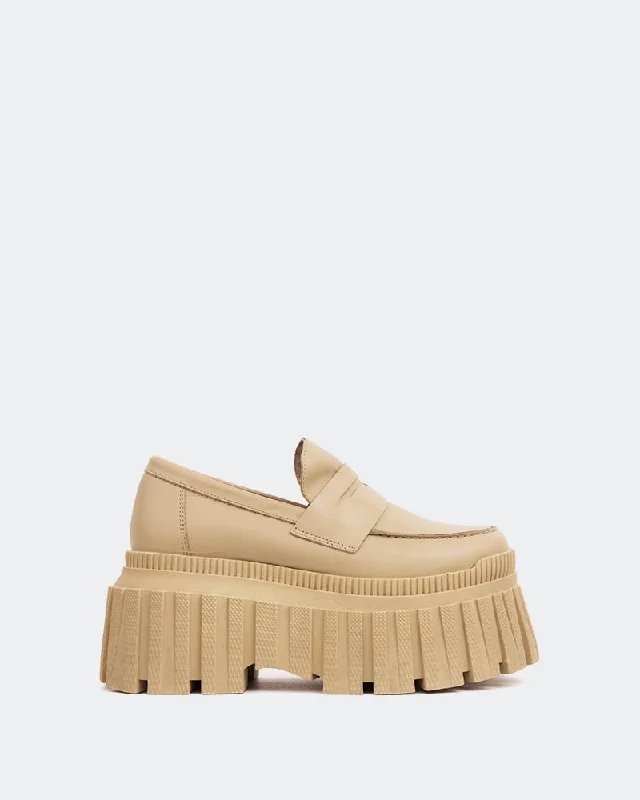 Women's Tassel - Trimmed Loafers with a Low Heel in Olive Green for a Trendy Twist Leiza Cream Leather Women's Tassel - Trimmed Loafers with a Low Heel in Olive Green for a Trendy Twist Leiza Cream Leather