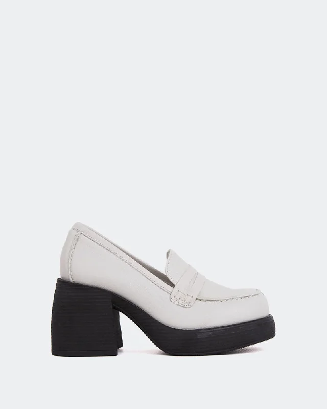 Women's Embroidered Floral Pattern Loafers in Beige for a Spring - Inspired Outfit Levigne Off White Leather Women's Embroidered Floral Pattern Loafers in Beige for a Spring - Inspired Outfit Levigne Off White Leather