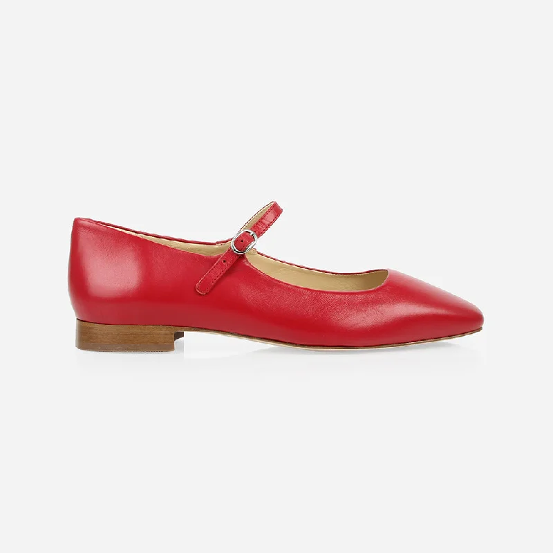 Women's Bow - Embellished Loafers in Red for a Feminine Touch The Studio Mary Jane Racing Red Women's Bow - Embellished Loafers in Red for a Feminine Touch The Studio Mary Jane Racing Red