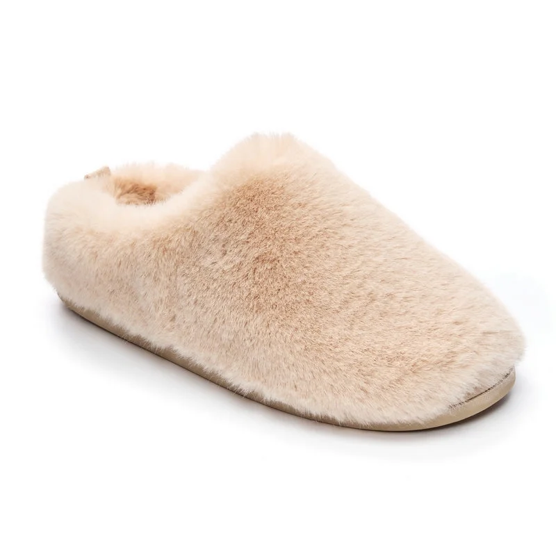 Women's Ballet Flat - Style Slippers with a Rhinestone Embellishment in Silver for a Glamorous Touch Ariana - Luxury Faux Fur Mule Slipper - Gingerbread Women's Ballet Flat - Style Slippers with a Rhinestone Embellishment in Silver for a Glamorous Touch Ariana - Luxury Faux Fur Mule Slipper - Gingerbread