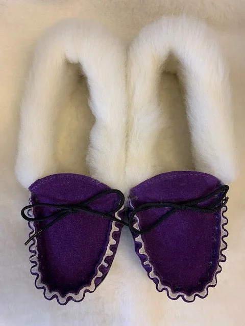 Women's Faux Fur Lined Slippers with Memory Foam Insoles in Pink for Cozy Nights Ladies Moccasin with Wool Lining and Collar | Ella Women's Faux Fur Lined Slippers with Memory Foam Insoles in Pink for Cozy Nights Ladies Moccasin with Wool Lining and Collar | Ella