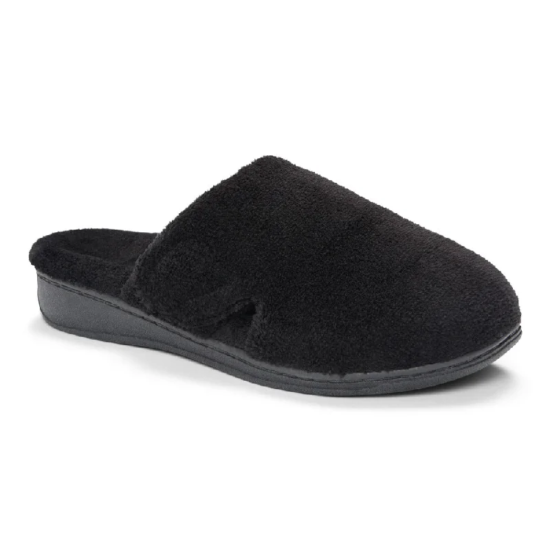 Women's Slippers with a Quilted Pattern in Gray for Added Style Gemma - Black