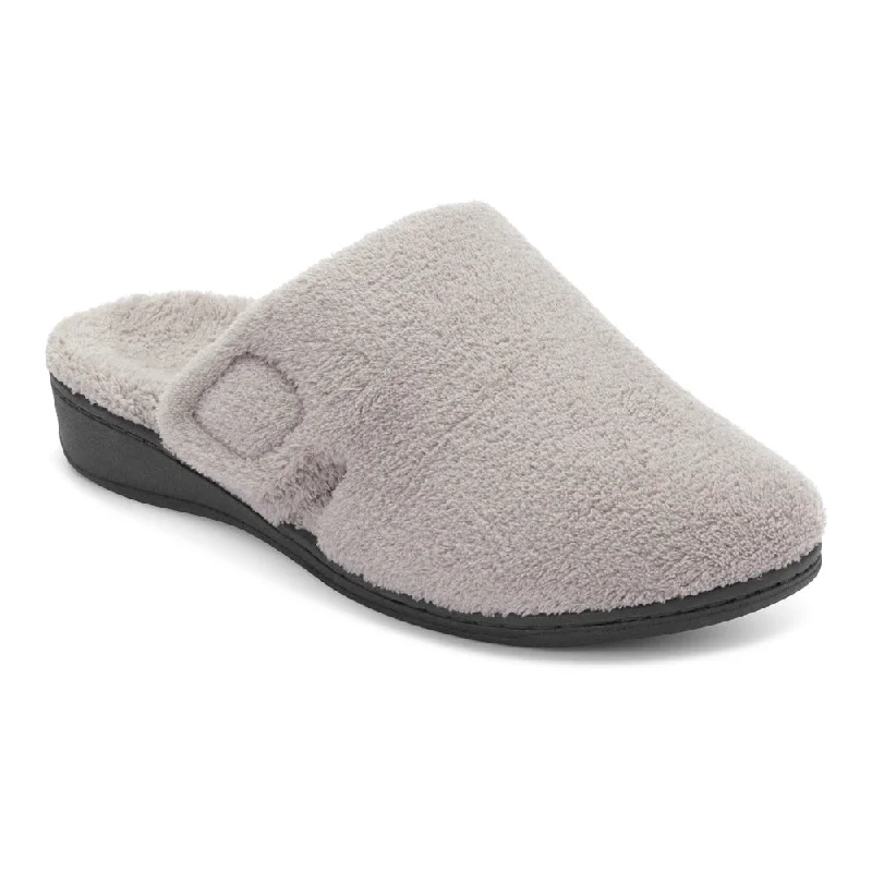 Women's Shearling Lined Slippers with a Fleece Upper in Tan for Ultimate Warmth Gemma - Grey Women's Shearling Lined Slippers with a Fleece Upper in Tan for Ultimate Warmth Gemma - Grey