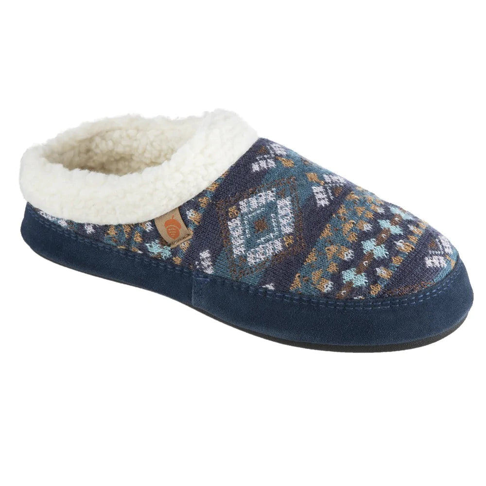 Women's Moccasin - Style Slippers with Fringe Detail in Brown for a Rustic Look Hoodback - Navy - Women's Women's Moccasin - Style Slippers with Fringe Detail in Brown for a Rustic Look Hoodback - Navy - Women's
