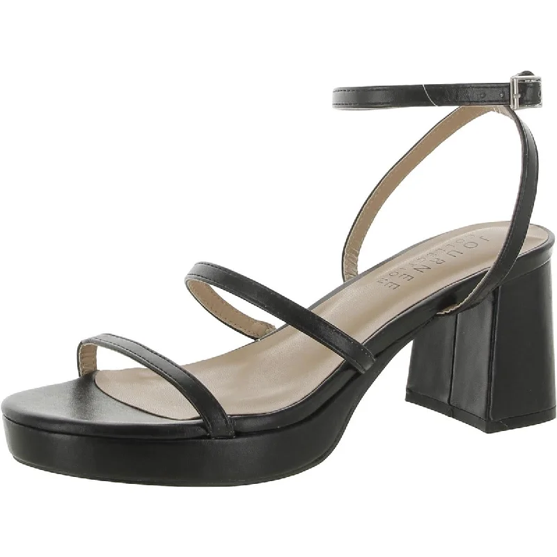 Women's Snake Print Heeled Sandals with Platform and Open Toe in Black and Gold for a Sexy and Trendy Vibe Journee Collection Womens Faux Leather Ankle Strap Heels Women's Snake Print Heeled Sandals with Platform and Open Toe in Black and Gold for a Sexy and Trendy Vibe Journee Collection Womens Faux Leather Ankle Strap Heels