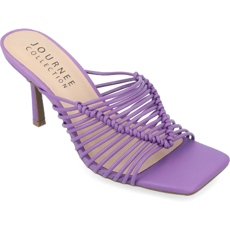 Women's Embroidered Heeled Sandals with Wedge Heel and Open Back in Cream for a Bohemian and Relaxed Summer Outfit Journee Collection Womens Faux Leather Slip On Heels Women's Embroidered Heeled Sandals with Wedge Heel and Open Back in Cream for a Bohemian and Relaxed Summer Outfit Journee Collection Womens Faux Leather Slip On Heels