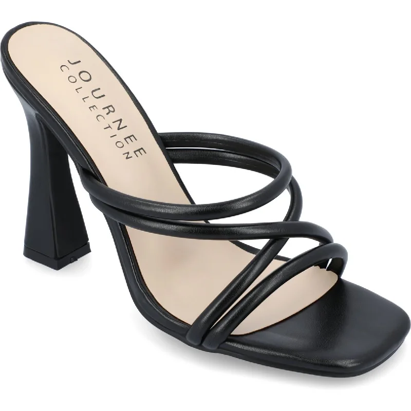 Women's Embroidered Heeled Sandals with Wedge Heel and Open Back in Cream for a Bohemian and Relaxed Summer Outfit Journee Collection Womens Louisse Faux Leather Slip On Heels Women's Embroidered Heeled Sandals with Wedge Heel and Open Back in Cream for a Bohemian and Relaxed Summer Outfit Journee Collection Womens Louisse Faux Leather Slip On Heels