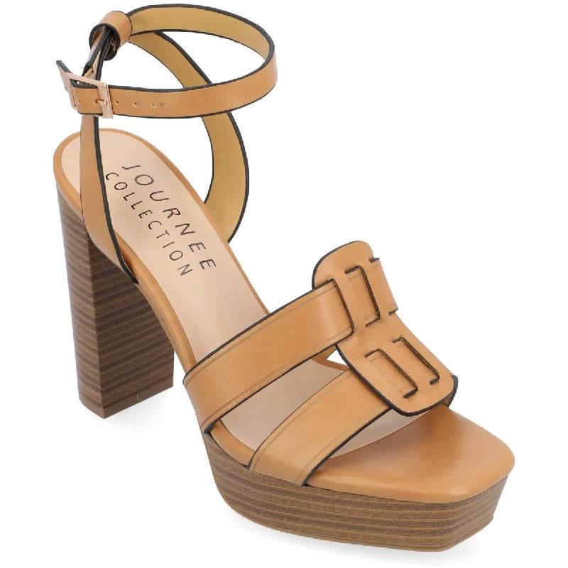 Women's Platform Heeled Sandals with Open Toe in Black for a Stylish and Comfortable Summer Pair Journee Collection Womens Mandilyn Faux Leather Dressy Heels Women's Platform Heeled Sandals with Open Toe in Black for a Stylish and Comfortable Summer Pair Journee Collection Womens Mandilyn Faux Leather Dressy Heels
